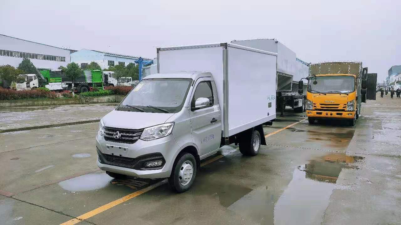 國六長(cháng)安跨越王3米後雙輪冷藏車(chē)圖片