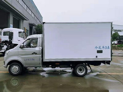 國六長(cháng)安跨越王3米後雙輪冷藏車(chē)圖片