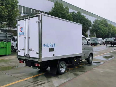 國六長(cháng)安跨越王3米後雙輪冷藏車(chē)圖片